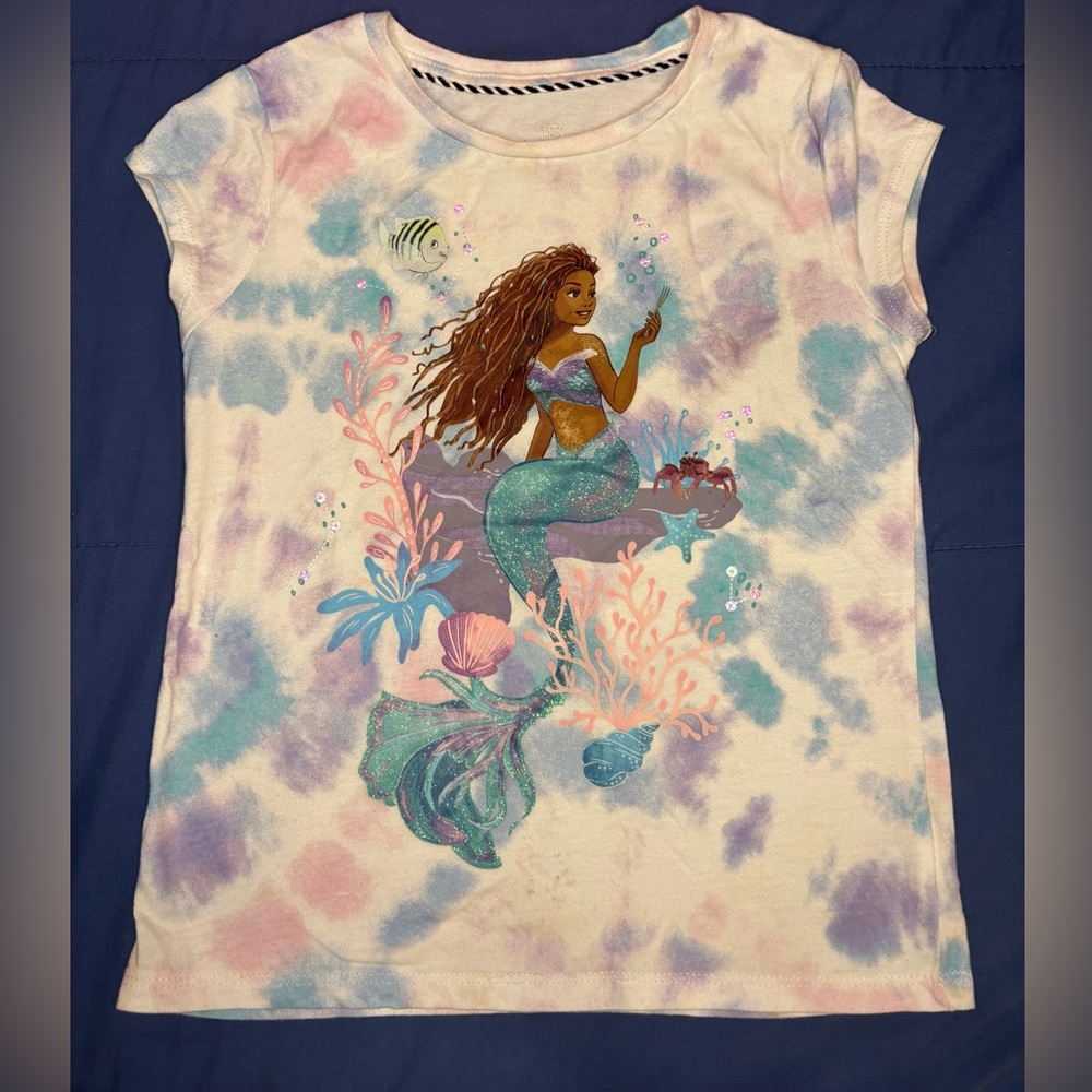 Disney Tie-Dye Mermaid Short Sleeve Tee